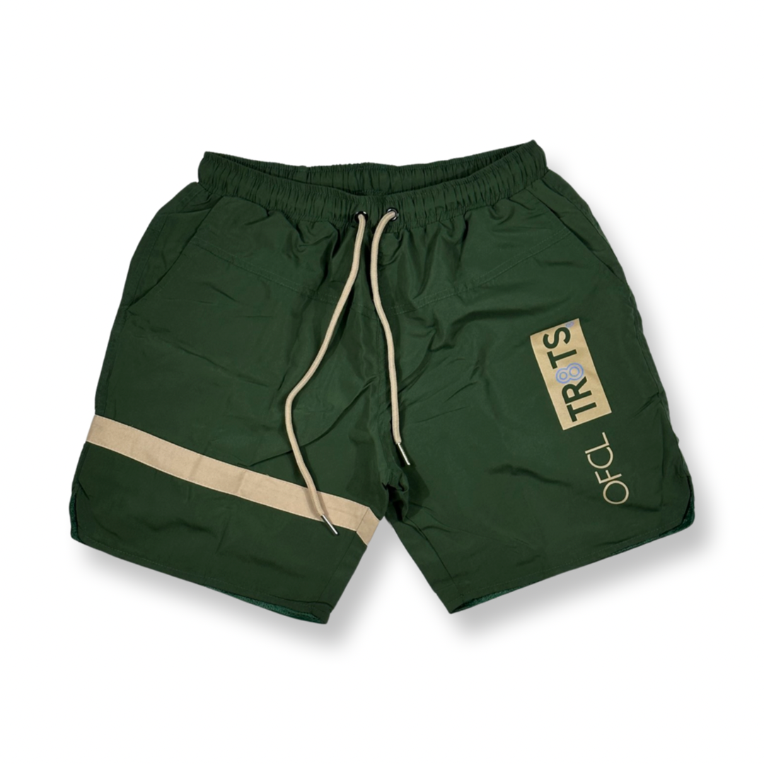 OFCL TR8TS signature logo shorts (Hunter)